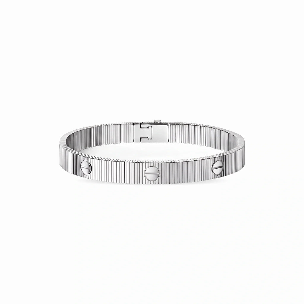 Love Screw Motif Bangle Bracelet