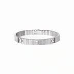 Love Screw Motif Bangle Bracelet