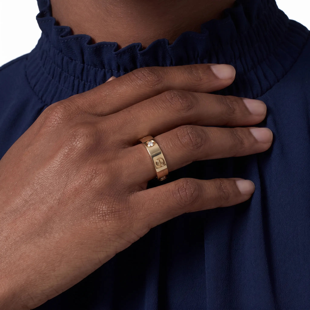 Love Screw Three Stone Ring