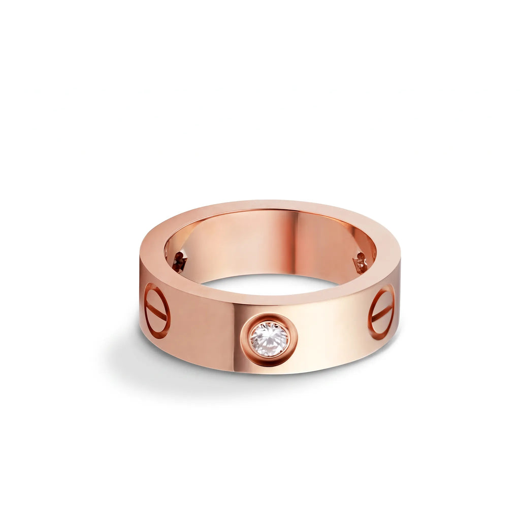 Love Screw Three Stone Ring