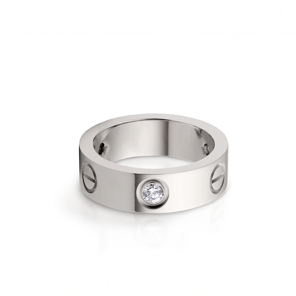 Love Screw Three Stone Ring