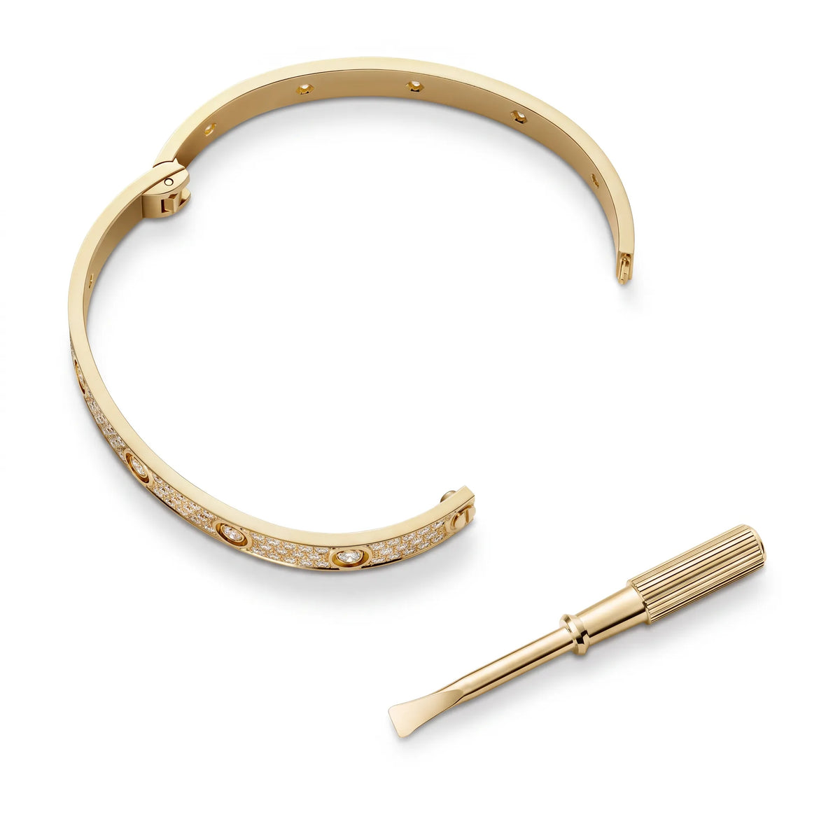 Love Signature Pavé Screw Bangle