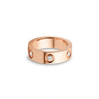 Love Six Stone Polished Band Ring