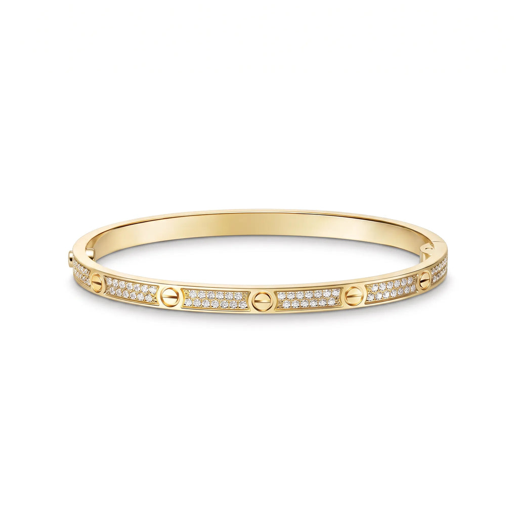Love Slim Pavé Screw Bangle