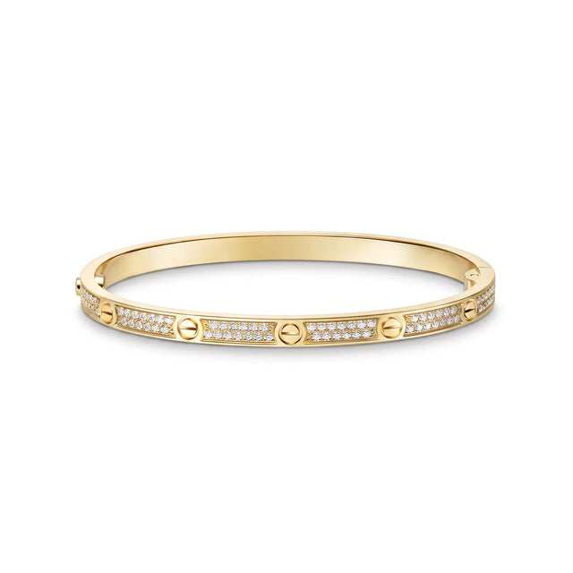 Love Slim Pavé Screw Bangle
