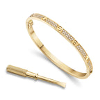 Love Slim Pavé Screw Bangle