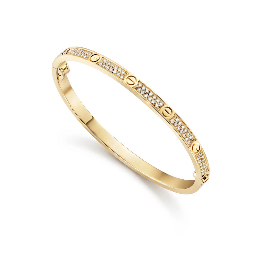 Love Slim Pavé Screw Bangle