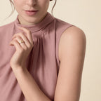 Love Slim Screw Solitaire Ring
