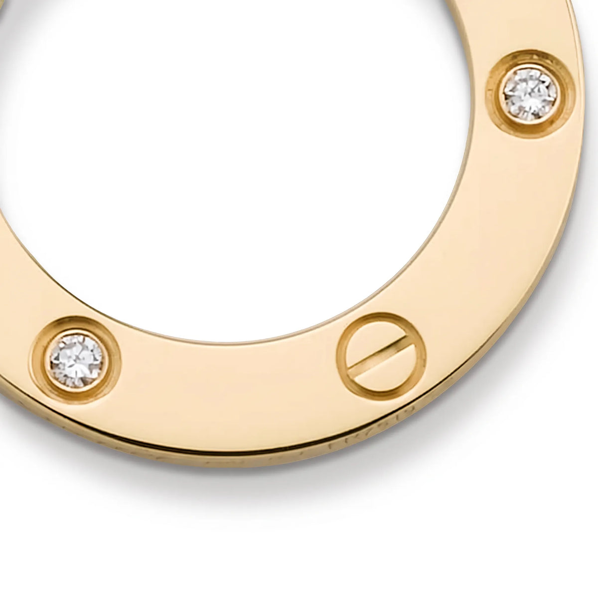 Love Three Stone Circle Necklace