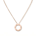 Love Three Stone Circle Necklace