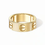 Love Unlimited Wide Screw Motif Ring