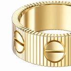Love Unlimited Wide Screw Motif Ring