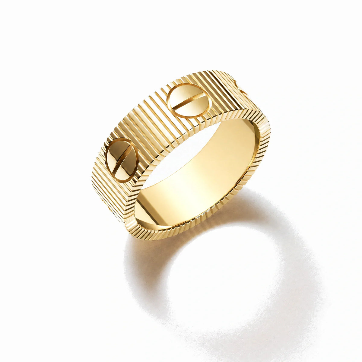 Love Unlimited Wide Screw Motif Ring