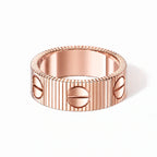Love Unlimited Wide Screw Motif Ring