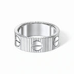 Love Unlimited Wide Screw Motif Ring