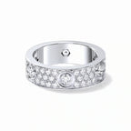 Love Wide Pavé Band Ring