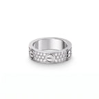 Love Wide Pavé Screw Band Ring