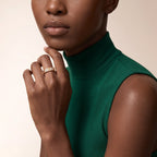 Love Wide Pavé Screw Band Ring