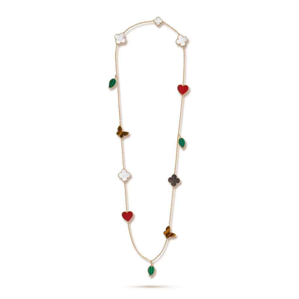Lucky Alhambra 12 Charm Sautoir Necklace