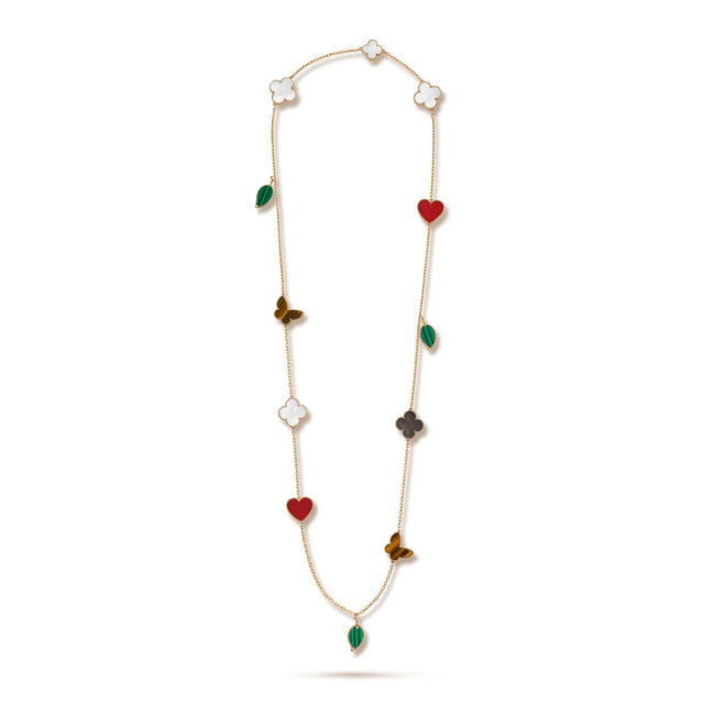 Lucky Alhambra 12 Charm Sautoir Necklace