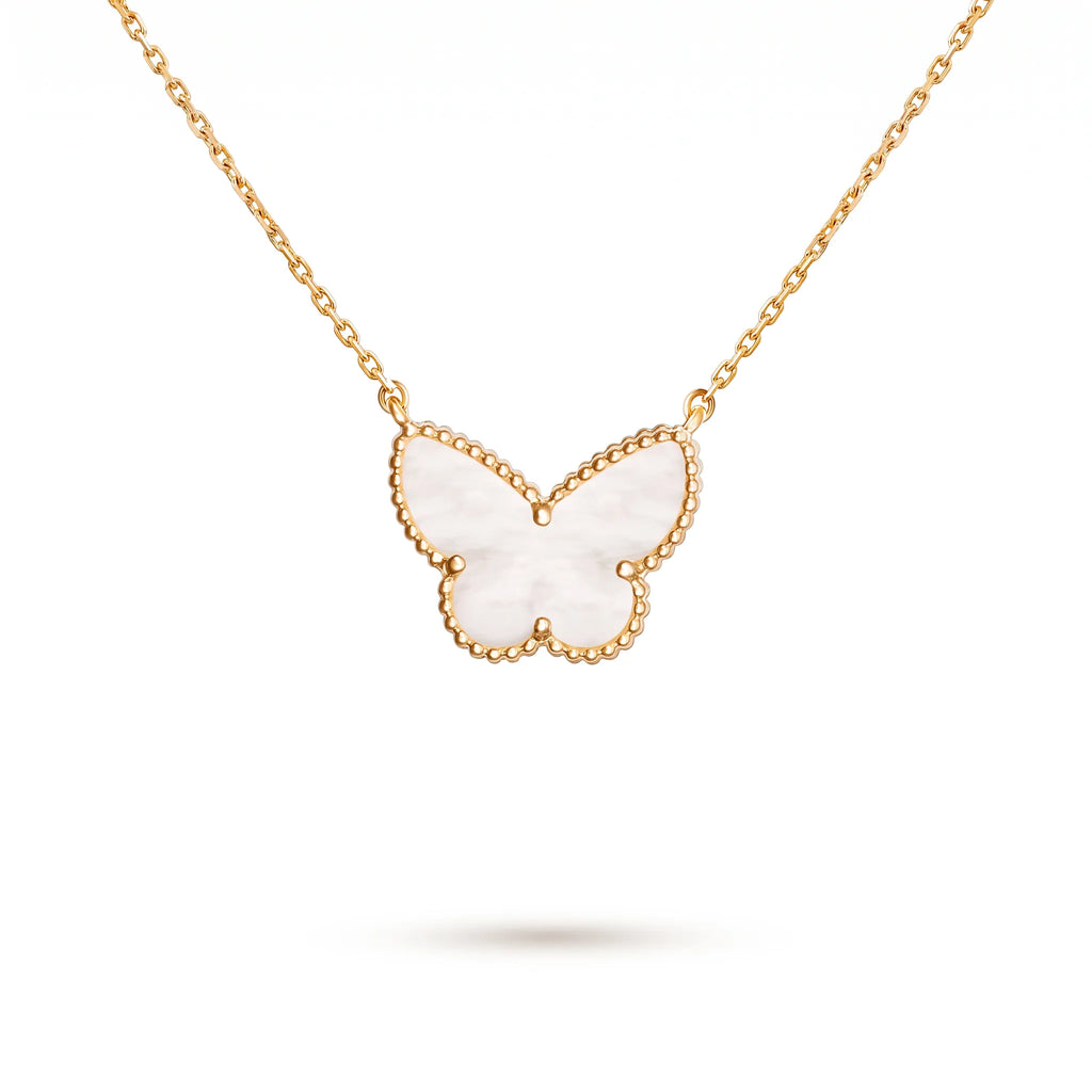Lucky Alhambra Butterfly Pendant Necklace