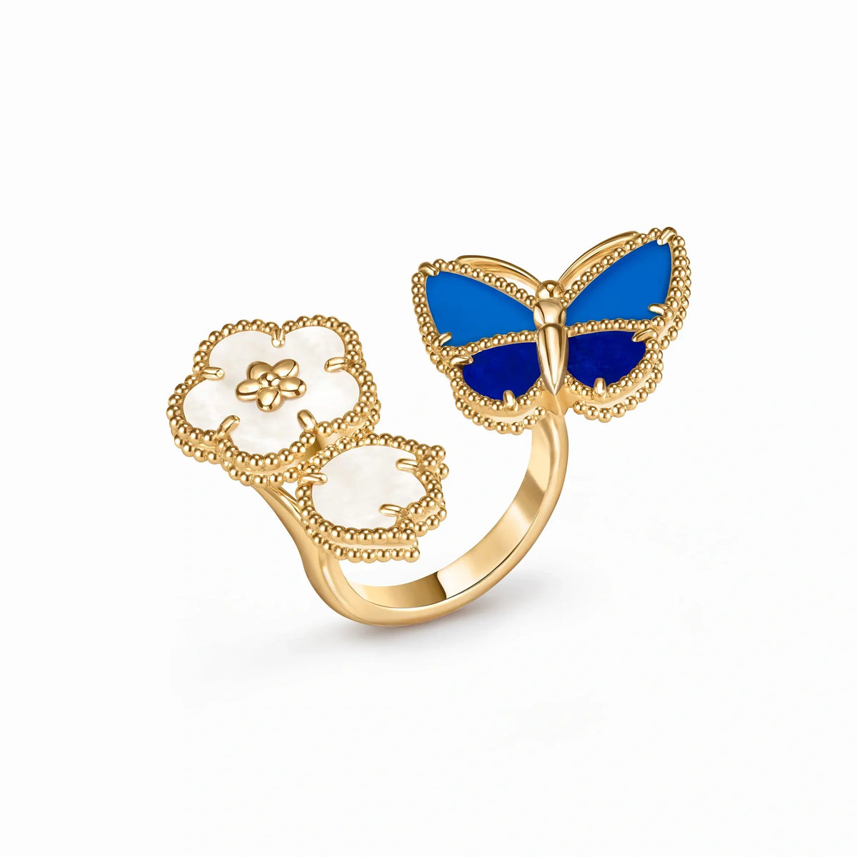 Lucky Animals Blue Butterfly Ring