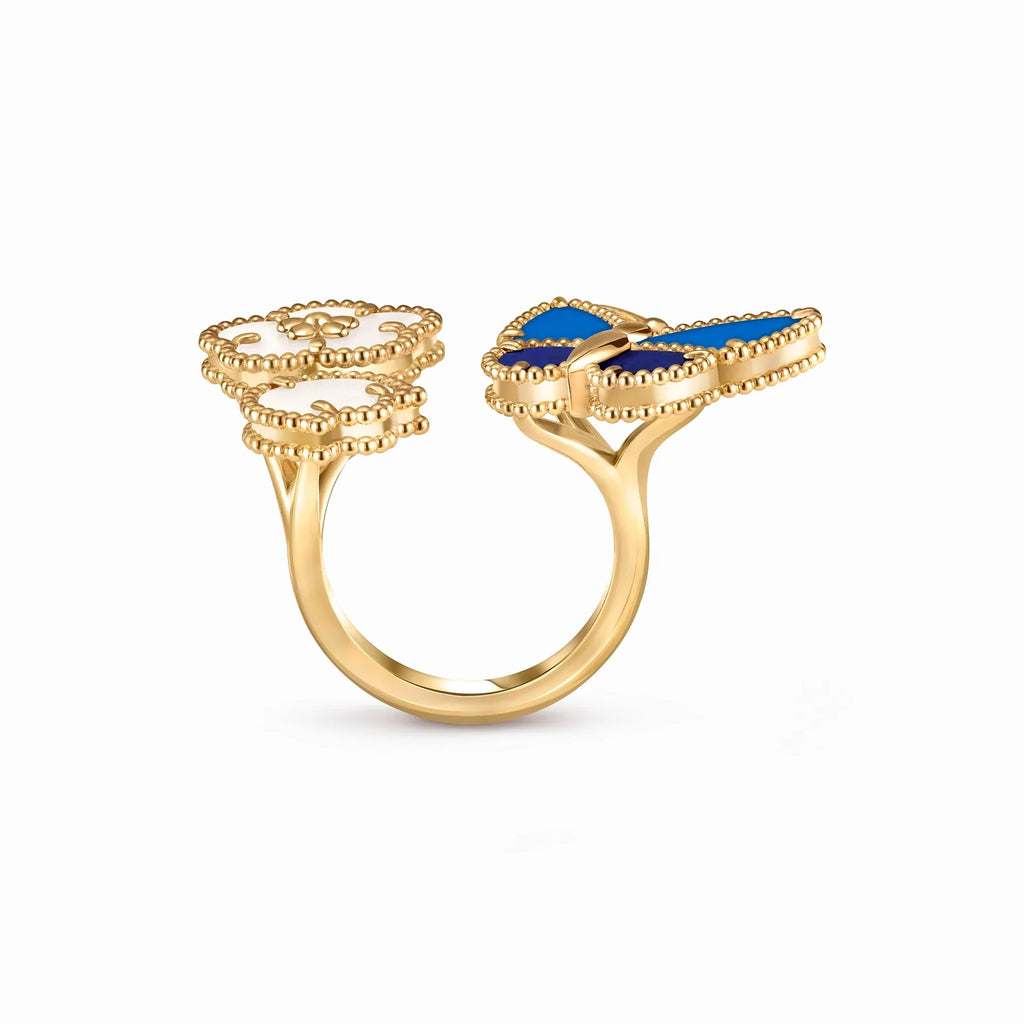 Lucky Animals Blue Butterfly Ring