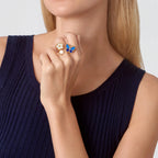 Lucky Animals Blue Butterfly Ring