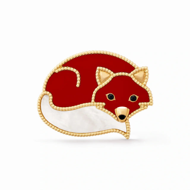 Lucky Animals Red Fox Brooch