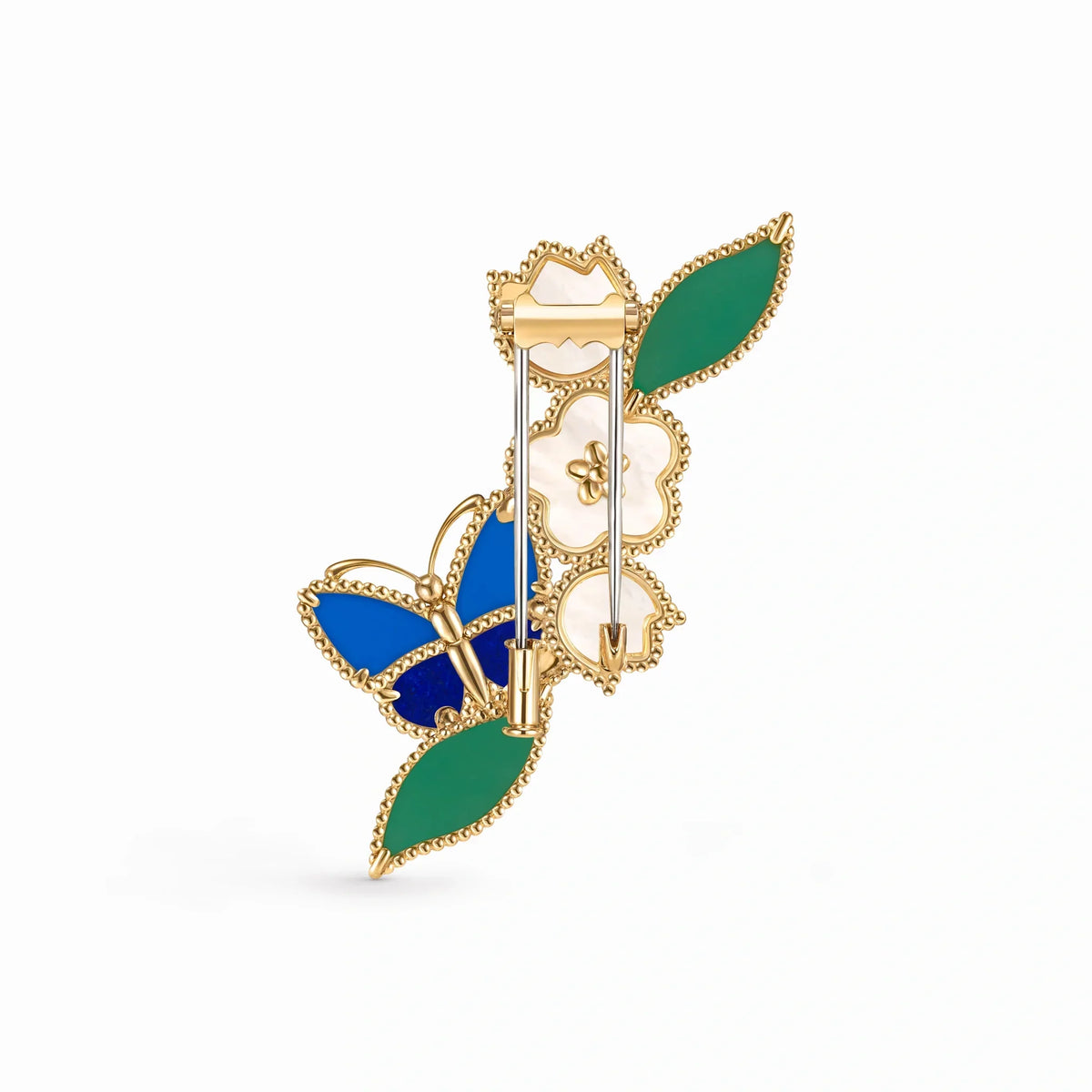 Lucky Spring Butterfly Blossom Brooch