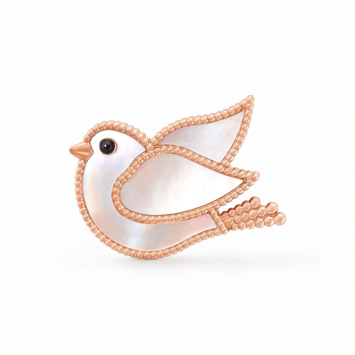 Lucky Spring Flying Dove Brooch