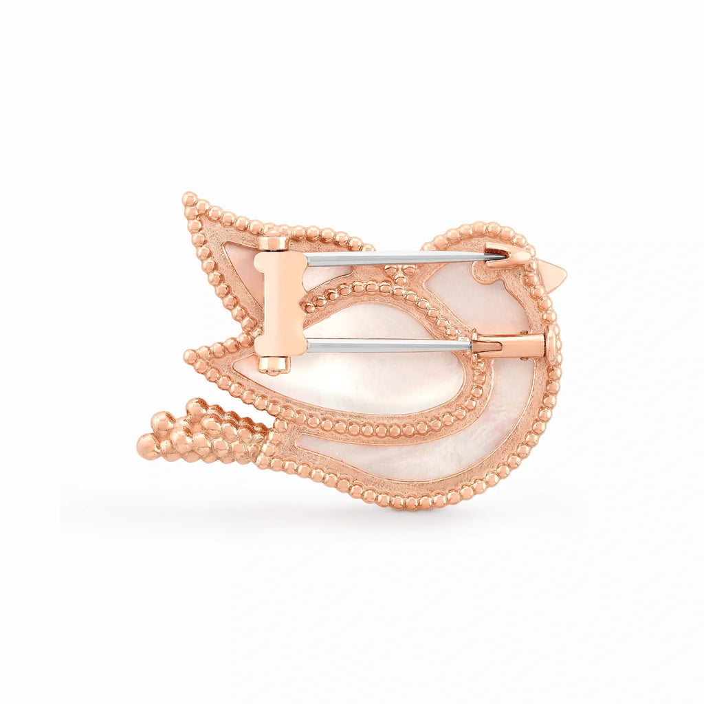 Lucky Spring Flying Dove Brooch