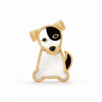 Lucky Spring Puppy Dog Brooch