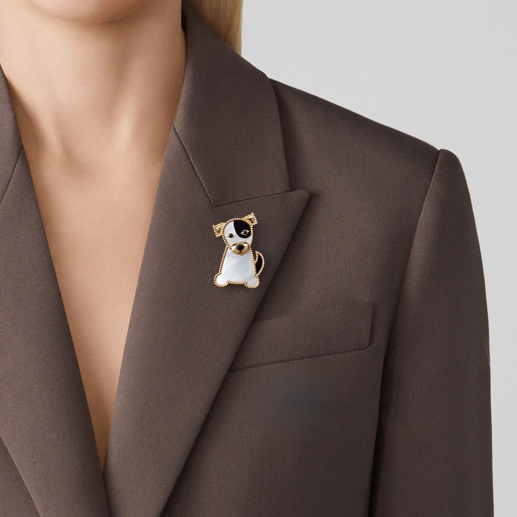 Lucky Spring Puppy Dog Brooch