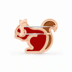 Lucky Spring Red Squirrel Brooch