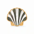 Lucky Spring Seashell Fan Brooch