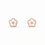 Lucky Spring White Flower Earrings
