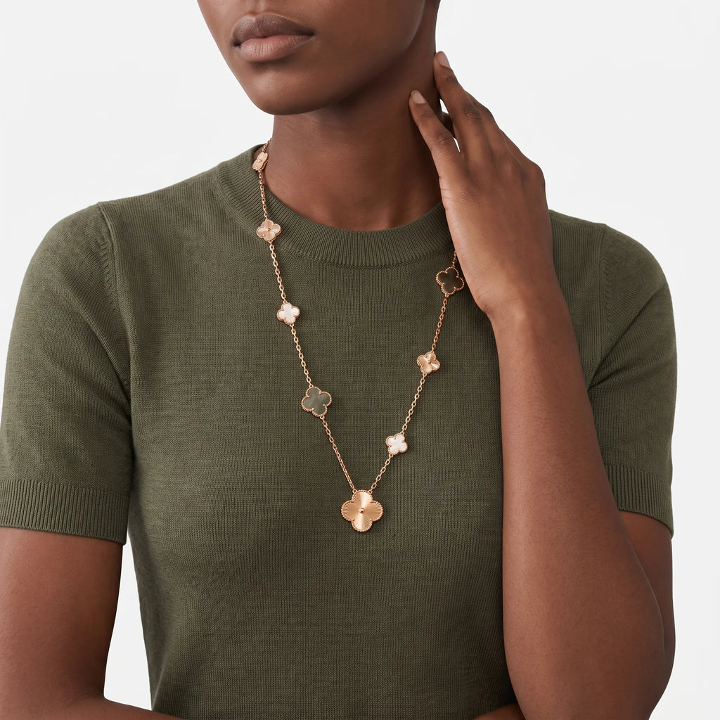 Magic Alhambra 15 Motif Convertible Necklace