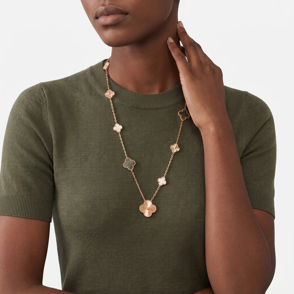 Magic Alhambra 15 Motif Convertible Necklace