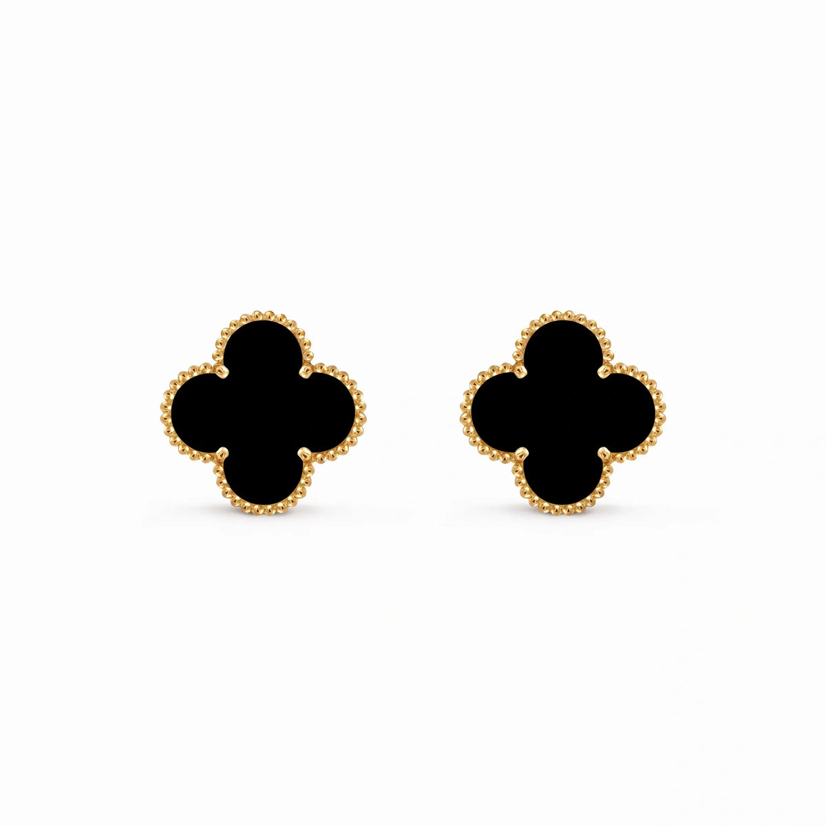 Magic Alhambra Black Clover Earrings