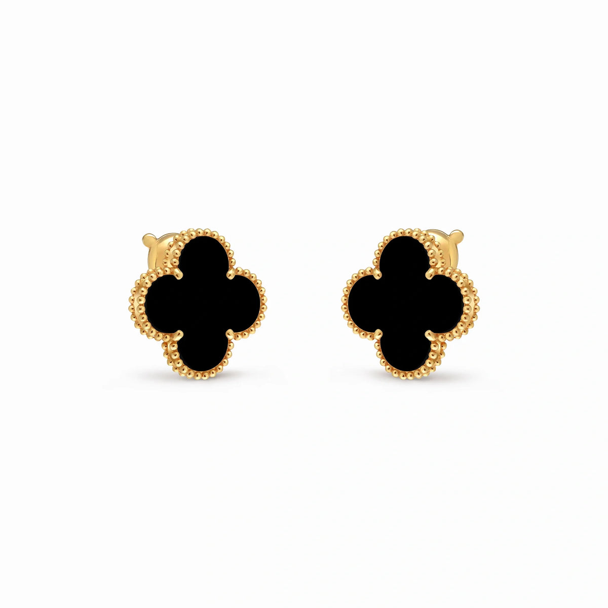 Magic Alhambra Black Clover Earrings