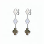 Magic Alhambra Contrast Clover Drop Earrings