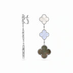 Magic Alhambra Contrast Clover Drop Earrings