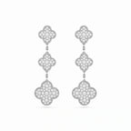 Magic Alhambra Pavé Clover Cascade Earrings