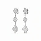 Magic Alhambra Pavé Clover Cascade Earrings