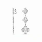 Magic Alhambra Pavé Clover Cascade Earrings