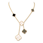 Magic Alhambra Six Clover Drop Necklace