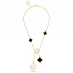 Magic Alhambra Six Clover Drop Necklace