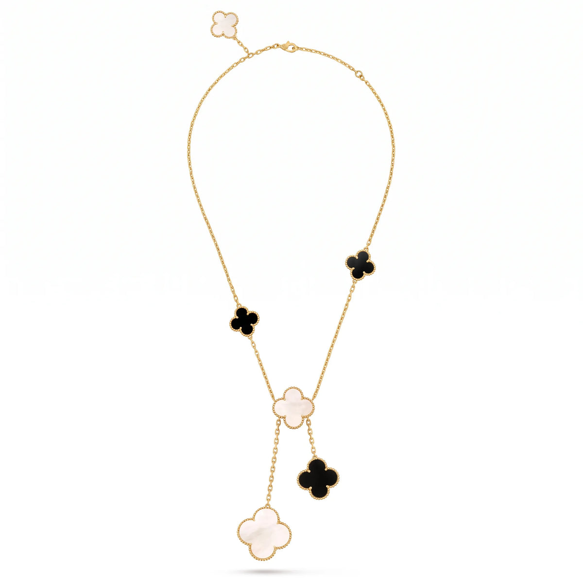 Magic Alhambra Six Clover Drop Necklace