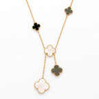 Magic Alhambra Six Clover Drop Necklace